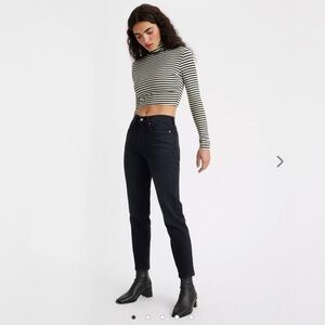 Levi's Wedgie Icon Fit Jeans - Wild Bunch (Washed Black)